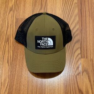 The North Face Olive Green and Black Trucker Hat